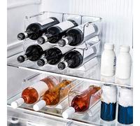 Shein 1 pieza/1/2/3 niveles Estantería apilable para refrigerador para almacenamiento y exhibición de vino tinto, whisky, vodka, brandy