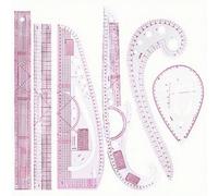 Shein 1 pieza/1 set Juego de regla de curva métrica francesa, regla de medición de costura para sastre, plantilla de dibujo, herramienta artesanal, regla cu