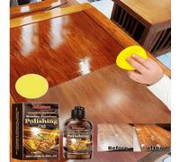 Shein 1 pieza 100ml Pulimento de muebles y pisos, limpiador y aceite reparador de arañazos, fórmula natural de cera de abeja, limpia, pule y restaura pisos