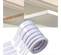 Shein 1 pieza 10m/393.7in Cinta decorativa adhesiva blanca, Cenefa autoadhesiva para pared, Adecuada para gabinete, mesa, decoración de habitación