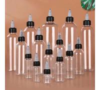 Shein 1 pieza/2 piezas/3 piezas 10ml/20ml/30ml/50ml/60ml/100ml Botellas de gotero rellenables de aceites esenciales, botellas de gotero de apriete, botellas