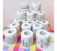 Shein 1 pieza/2 piezas/3 piezas/4 piezas, Papel higiénico creativo para estudiantes con impresión de Sudoku, matemáticas, física, química e historia