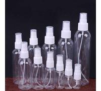 Shein 1 pieza/2 piezas/3 piezas Botella de spray de 10ml/20ml/30ml/40ml/50ml/80ml/100ml, Botella recargable de perfume cosmético, Rociador de plástico PET t