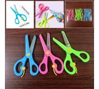 Shein 1 pieza/2 piezas/3 piezas Tijeras, Tijeras de plástico para estudiantes y manualidades, Tijeras de corte, Pequeñas tijeras de plástico envueltas para