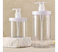 Shein 1 pieza/2 piezas Botella recargable de boca ancha de 300ml/500ml/1000ml | Dispensador de viaje a prueba de fugas para gel de ducha, aceite esencial, j