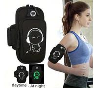 Shein 1 pieza/2 piezas Brazalete deportivo para teléfono, accesorios de fitness al aire libre para correr, funda ajustable para el brazo para correr, ciclis