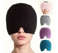 Shein 1 pieza/2 piezas Cabezal de gel de enfriamiento físico, con funciones de compresa fría y compresa caliente, diadema de compresa de hielo con máscara p
