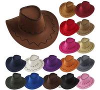 Shein 1 pieza/2 piezas Conjunto de sombrero de mezclilla vintage, Sombrero de mezclilla unisex, Sombrero de ala ancha para protección solar, Conjunto de som