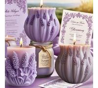 Shein 1 pieza/2 piezas Molde de silicona de lavanda - Un molde de bricolaje reutilizable, de liberación rápida y fácil de limpiar, adecuado para yeso, resin