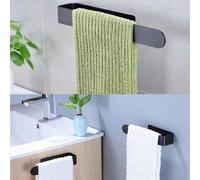Shein 1 pieza/2 piezas Toalleros adhesivos para pared de baño, soporte para toallas, anillo para toallas de mano de acero inoxidable, estante para toallas,