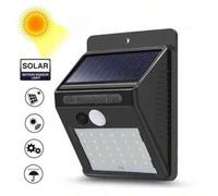 Shein 1 PIEZA 20/25/30 LED Lámpara solar con sensor de movimiento PIR Luz de calle control de luz solar Luz de jardín para el hogar, Iluminación de jardín e