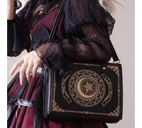 Shein 1 pieza 2025 nuevo bolso Lolita diseño original libro de hechizos de estrella y luna bolso de hombro cruzado para damas lindo y elegante