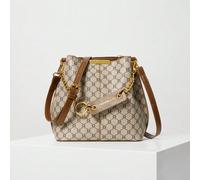 Shein 1 pieza (22cm*22cm*12cm) Bolso de hombro de moda para mujer con decoración de metal, correa ajustable delgada, adecuado para oficina, compras y citas,