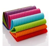 Shein 1 PIEZA 29*23CM/11.42"9.06" Salvamanteles de silicona resistentes al calor de 446°F para ollas y sartenes calientes - Almohadilla antideslizante durad