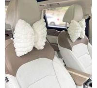 Shein 1 pieza/2pcs Almohada para Reposacabezas de Coche, Almohada de Cuello Cómoda y Cálida de Felpa para Invierno, Almohada de Reposacabezas y Lumbar de un