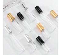 Shein 1 pieza/3 piezas/5 piezas Atomizador de perfume de 5ml/10ml/15ml para hombres y mujeres, boquilla de aluminio eléctrico, botella de spray de vidrio re