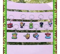 Shein 1 pieza/3 piezas/5 piezas Estuche protector RFID para tarjetas con llavero de diseño aleatorio y lindo, portador de tarjetas redondo, llavero de PVC p
