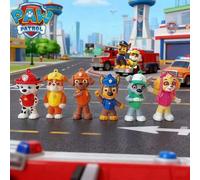 Shein 1 pieza/3 piezas/6 piezas Figuras de personajes de dibujos animados de silicona, que incluyen Rubble, Chase, Rocky, Zuma, Skye, Everest, Tracker, Tuck