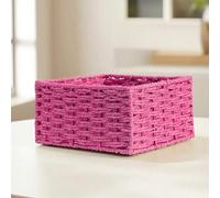 Shein 1 pieza/3 piezas Cestas de almacenamiento tejidas, bandejas organizadoras de escritorio para maquillaje, llaves, aperitivos, decoración del hogar, sal