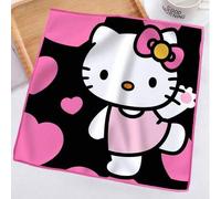 Shein 1 pieza/3 piezas Juego de baño Sanrio Hello Kitty de 400 g/m² de microfibra ultra suave, toalla de baño y paño de lavado altamente absorbentes y de se