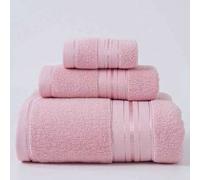 Shein 1 pieza/3 piezas Juego de toallas de algodón de unicolor simple, súper suaves y de secado rápido, sin pelusa, toalla de sauna, altamente absorbente, l