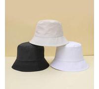 Shein 1 pieza/3pcs Sombrero de cubo simple de unicolor para niños primavera verano, sombrero de sol unisex para bebé uso diario y viajes, transpirable con p