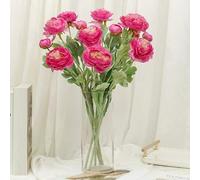 Shein 1 pieza/4 piezas/6 piezas Flores artificiales de peonía y rosa, de 50 cm de largo, ramo de flores de plástico que no se desvanece, adecuado para decor