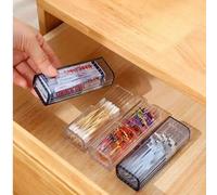 Shein 1 pieza / 4 piezas Caja de almacenamiento portátil para artículos pequeños - Transparente y visible, caja de clasificación simple para palillos de die