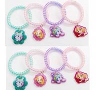 Shein 1 pieza/4 piezas Pulsera de Paw Patrol Anime Everest Skye Chase Colgante Accesorios Lazo de Cabello de Alambre de Teléfono Cachorro Pulsera Regalo de