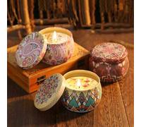 Shein 1 pieza/4 piezas Velas perfumadas, Velas perfumadas en botella de colores, Velas en tarro, Portavelas de cera de soja hechos a mano, Adecuados para de