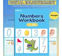 Shein 1 Pieza (48 Páginas Menos de 100) Cuaderno de práctica de escritura de dígitos interesante para niños, adecuado para cursos de escritura preescolar y
