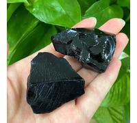 Shein 1 pieza/5 piezas/10 piezas Piedra natural de obsidiana negra sin procesar, trozos de cristal de obsidiana/cuarzo, accesorios de cristal DIY, chakra de