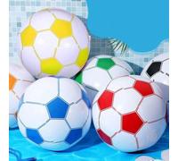 Shein 1 pieza/5 piezas Balón de fútbol inflable de playa/Pelota de playa/Decoración de piscina inflable de PVC, Balón publicitario inflable, Mundial, Balón