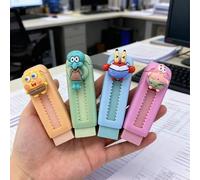 Shein 1 pieza/5 piezas Borradores con temática de Bob Esponja, diseñados de manera creativa y adorables. Hechos de material de alta calidad con superficie s