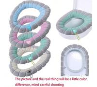 Shein 1 pieza/5 piezas Funda de asiento de inodoro lavable y cepillo de inodoro, alfombrilla de inodoro desechable, funda de asiento de inodoro portátil par