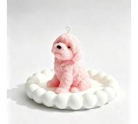 Shein 1 pieza/6 piezas Velas perfumadas con forma de perro Teddy lindo, decoración creativa para el hogar, ambiente festivo, fragancia para el dormitorio, v