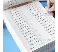 Shein 1 pieza/64 páginas Cuaderno de práctica de suma y resta de 10-100, problemas de matemáticas de descomposición y combinación, ejercicios de aritmética