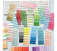 Shein 1 pieza/7 piezas/20 piezas Notas adhesivas con degradado de macaron para mascotas, regalo de papelería práctico, adecuado para registros de lectura, o
