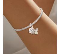 Shein 1 pieza Abeja luminiscente de moda y linda de la serie navideña, cuentas para hacer pulseras, brazaletes y joyería DIY, decoración de joyería para com