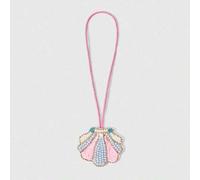 Shein 1 pieza Accesorio de cuero con cuentas hecho a mano con elementos de estilo vacacional del océano, tortuga marina azul, medusa, concha grande con lent