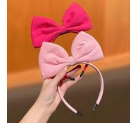 Shein 1 pieza Accesorio de moda, elegante y lindo para el cabello de mujer, regalo del Día de San Valentín, diadema con lazo grande, adecuado para uso diari