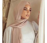 Shein 1 pieza Accesorios de playa Abaya de unicolor Accesorio Pañuelo de gasa para mujer, Hijab, Pañuelo casual, Chal protector solar, Adecuado para uso dia