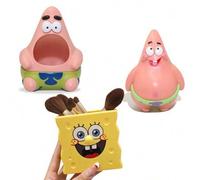 Shein 1 Pieza Accesorios, Soporte de Bolígrafo con el mismo estilo que Bob Esponja, Ornamentos creativos, Decoración del soporte del Bolígrafo, Caja de alma
