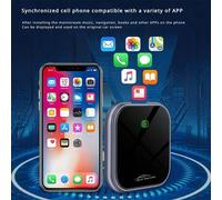 Shein 1 pieza Adaptador inalámbrico Fuallwin CarPlay y Android Auto, Convertidor de conexión USB para iPhone iOS 12+ y Android 11+, conexión fácil, disipaci