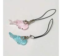 Shein 1 pieza Adorable accesorio de cordón para teléfono en forma de ballena jorobada de resina, decoración marina de moda como regalo para madre, familia,