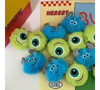 Shein 1 pieza Adorno de peluche de Mike Sullivan de Disney Monsters University, colgante creativo de bolso, llavero de anime Kawaii, regalo divertido para p