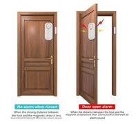 Shein 1 pieza Alarma ajustable de volumen para puerta/ventana con control remoto, 3 modos antirrobo para proteger la propiedad personal y empresarial, senso