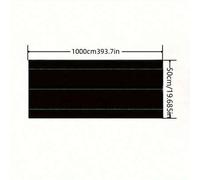 Shein 1 pieza Alfombra barrera de PP resistente, Cubierta de suelo de jardín de doble capa, Tela de control duradera y fácil de instalar, Adecuada para jard