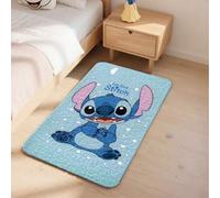 Shein 1 pieza Alfombra de baño con tema de Disney x Stitch, plegable, disponible en múltiples tamaños (120*160cm), antideslizante, suave y cómoda, altamente