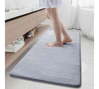 Shein 1 pieza Alfombra de baño de espuma de memoria, alfombra de cocina bohemia antifatiga, alfombra vintage absorbente antideslizante y gruesa, felpudo imp